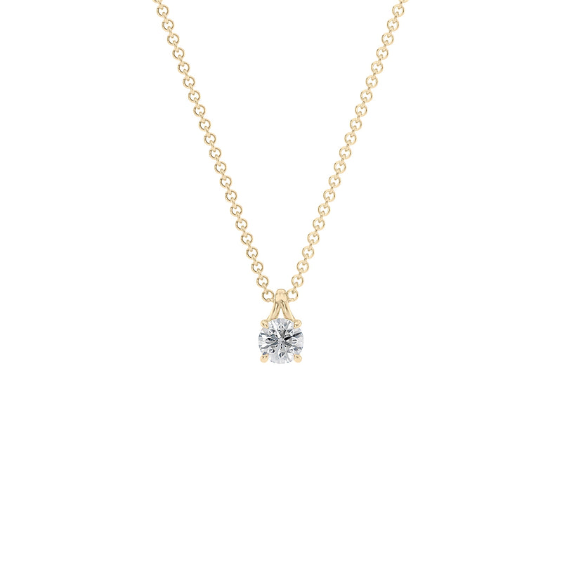 18ct gold lab grown diamond pendant.