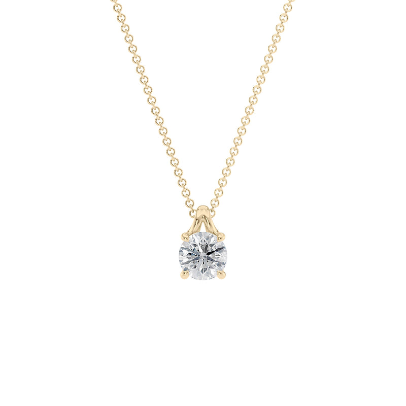 1 carat diamond pendant.