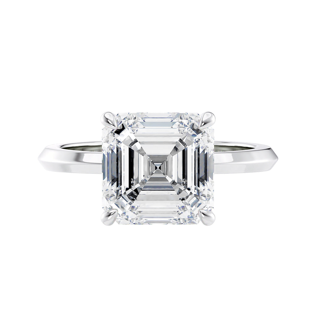 Asscher on sale cut solitaire