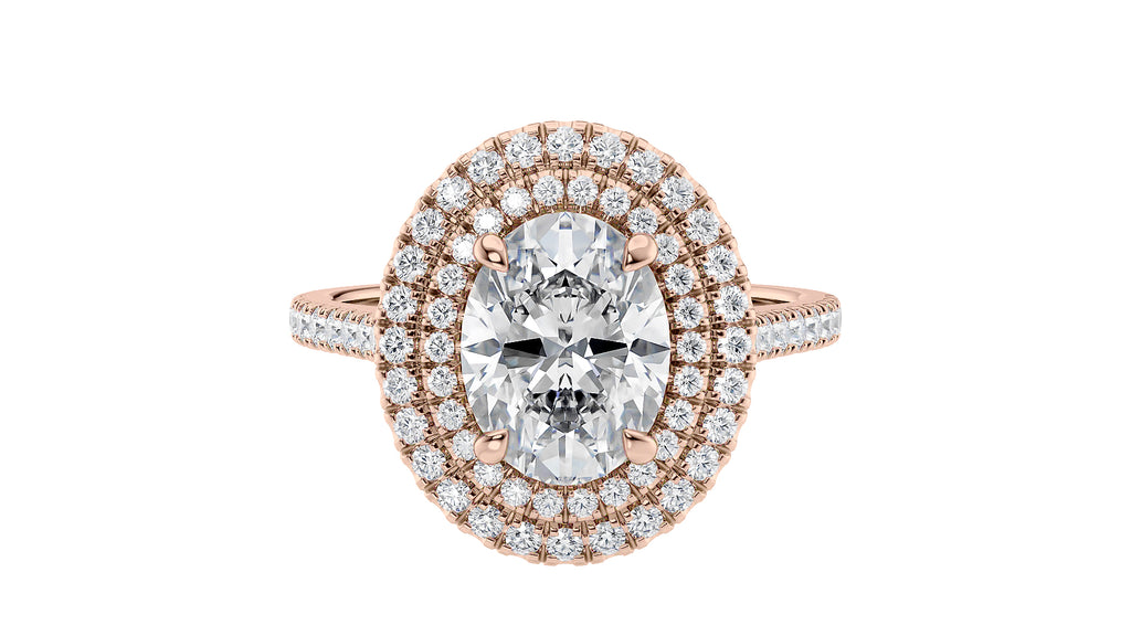 Adding Sparkle: Enhancing Your Halo Engagement Ring with a Diamond Band |  by Manish Jewels | Medium