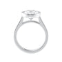 Oval Bezel Set Lab Grown Diamond Engagement Ring