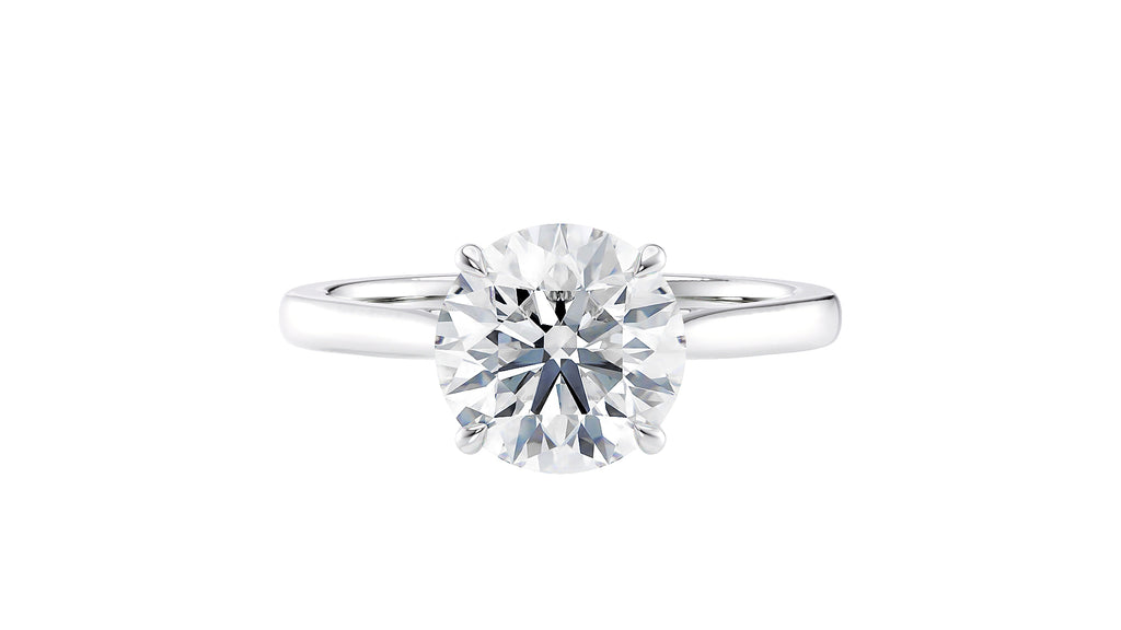 Round Solitaire Diamond Engagement Ring