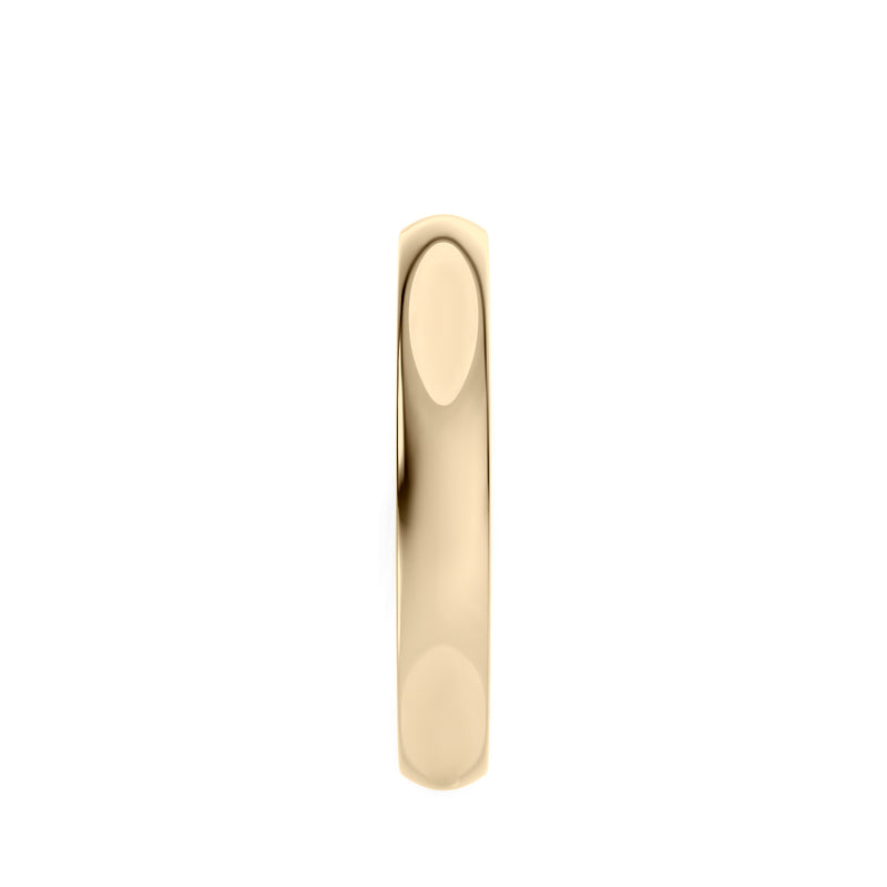 Slim gold wedding ring