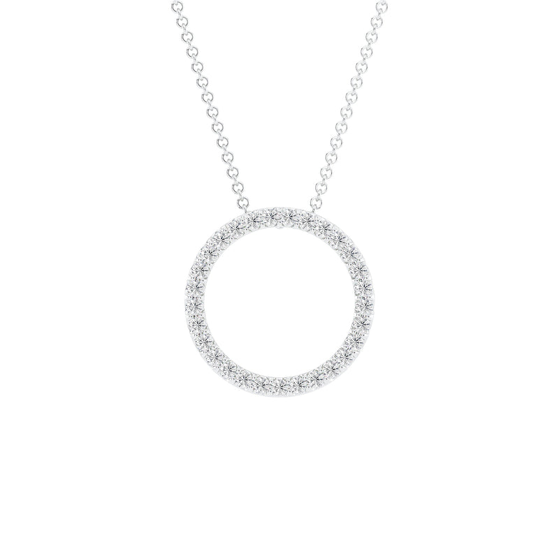 Laboratory Grown Diamond Circle Pendant 