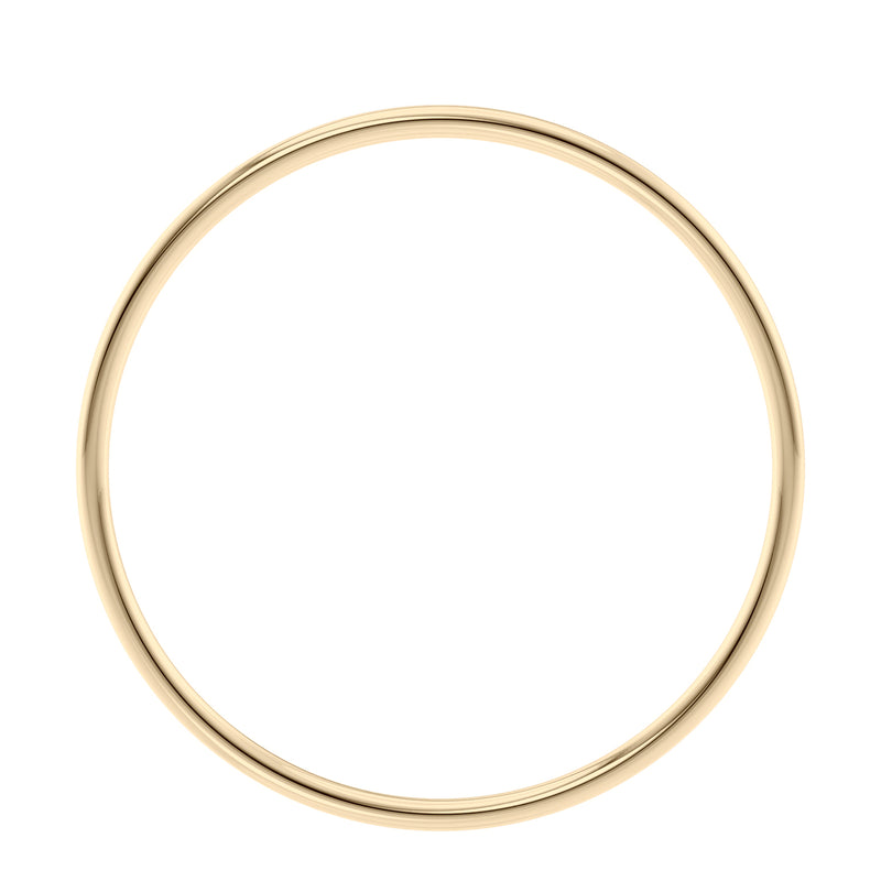 Round Gold Bangle