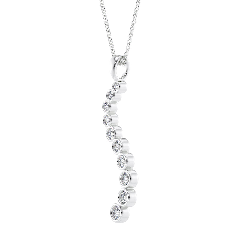 Long Diamond Pendant 