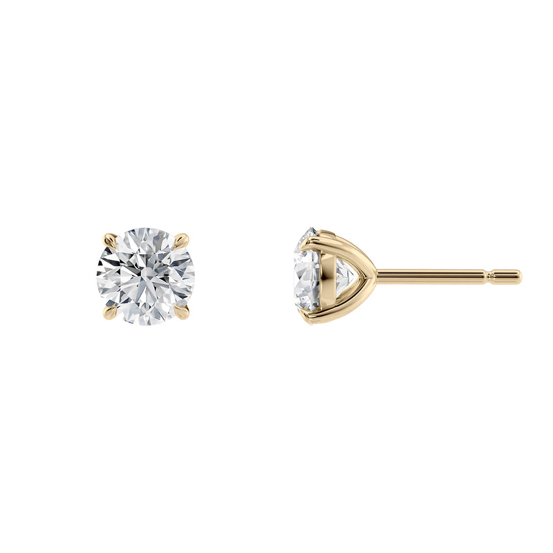 1 carat diamond stud earrings