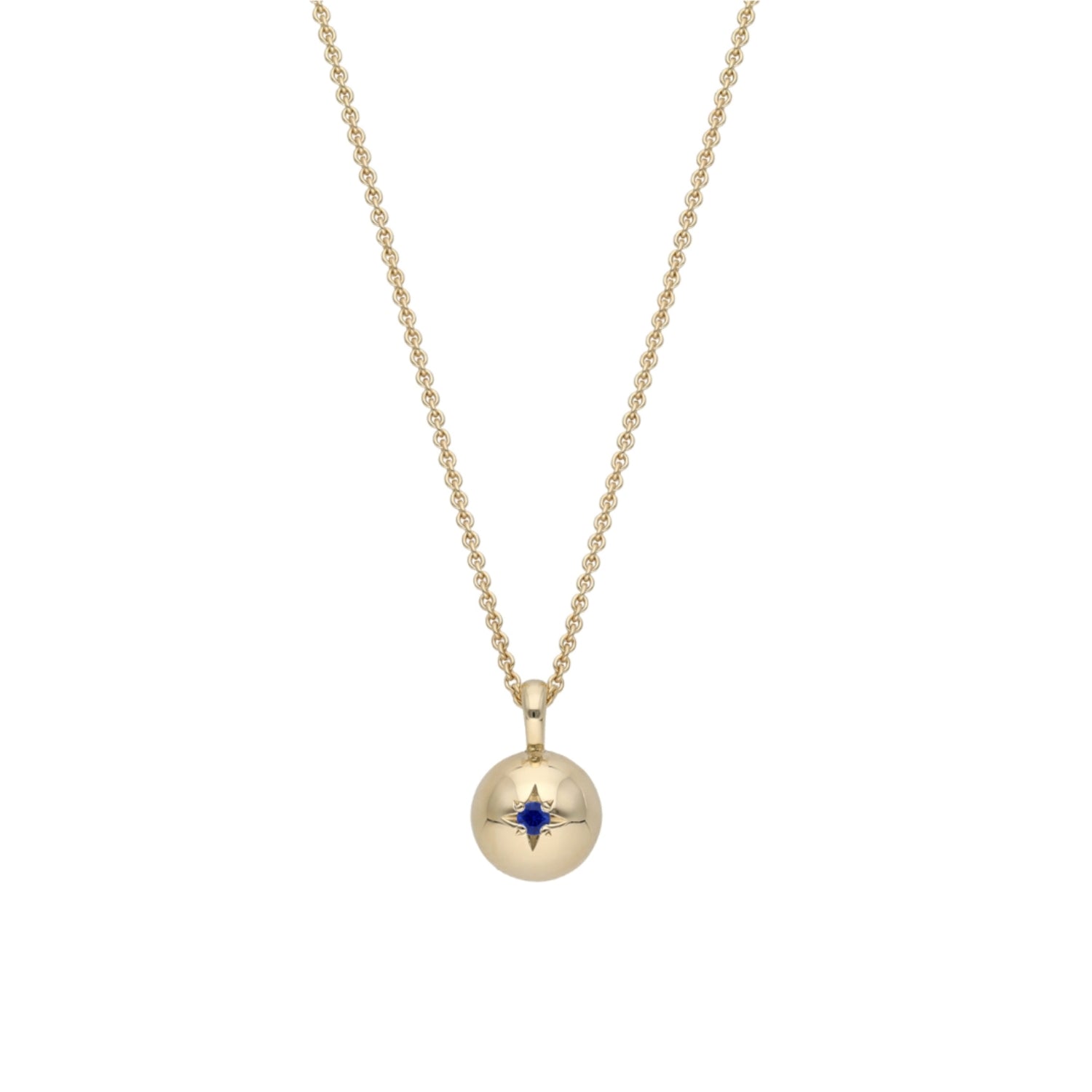 Gold deals necklace sapphire