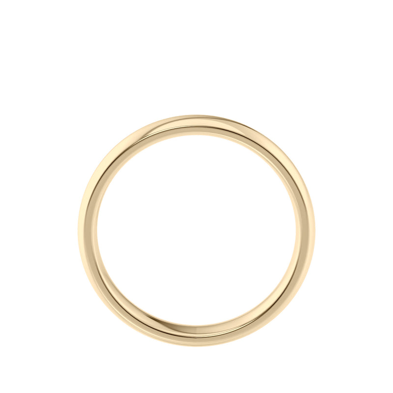 Slim gold wedding ring