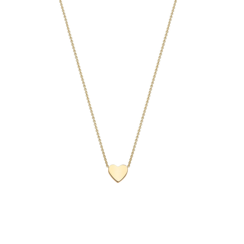 Tiny heart gold necklace